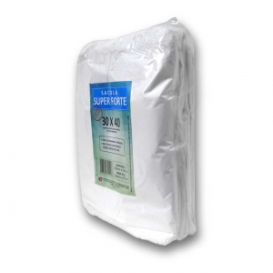 Sacola Super Forte Pacote 30cm x 40cm.